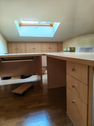 Mesa de oficina modular madera