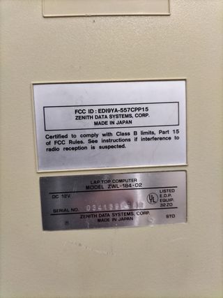 Ordenador portátil Zenith SUPERSPORT beige