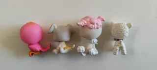 Lote 4 Figuras + Balancín Little Pet Shop