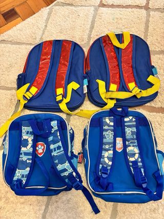 Lote 4 mochilas infantiles Disney
