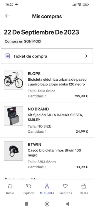 Bicicleta Eléctrica Negra