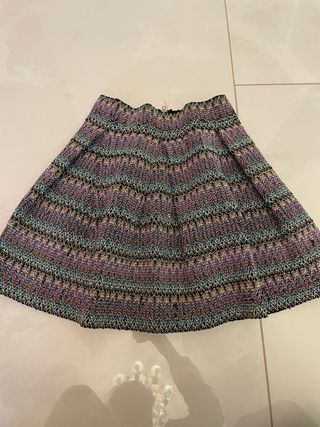 Gonna English Rose fantasia zig-zag