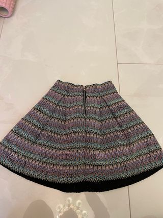 Gonna English Rose fantasia zig-zag