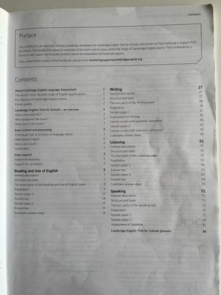 Cambridge English for schools Handbook Teachers