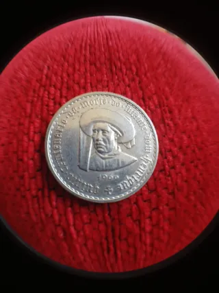 Portugal 5 Escudos 1960 Plata. Infante.Dom Henriqu