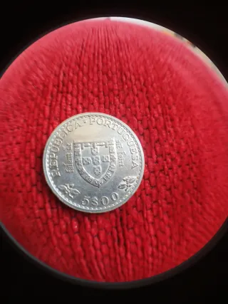 Portugal 5 Escudos 1960 Plata. Infante.Dom Henriqu