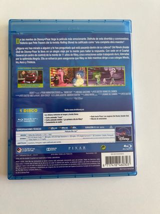 Blu-ray Del Revés (Inside Out) Disney Pixar