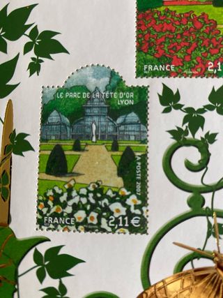 Serie sellos Francia parques franceses