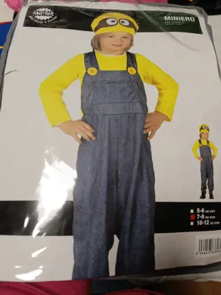Disfraz Minion niño Talla 7/9 años