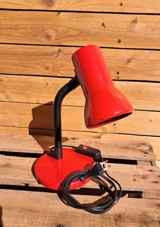 LÁMPARA DE ESCRITORIO FLEXIBLE ROJA