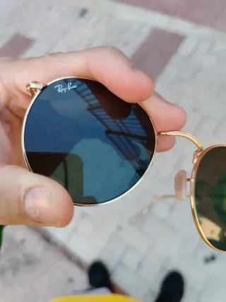 Gafas Ray-Ban Doradas Lente Verde