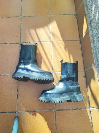 Botines negros plataforma