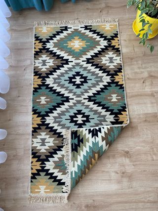 Tappeto Kilim in Cotone Etnico 80x150 cm