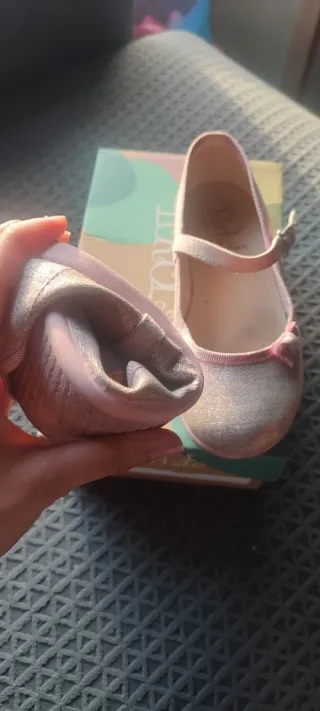 Manoletinas/bailarinas rosas flexibles