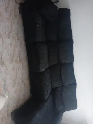 Sofá Pedro Ortiz modular negro de tela