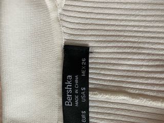 Top polo Bershka blanco