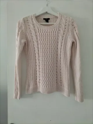 Jersey H&M punto trenzado beige Talla XS