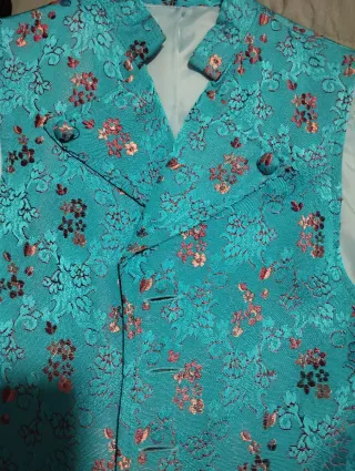 Chaleco fallero estampado