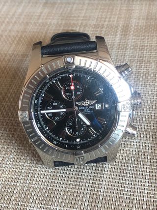 Breitling Super Avenger II 48mm Negro/Plata