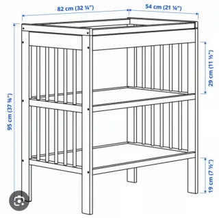 Cambiador de bebé blanco