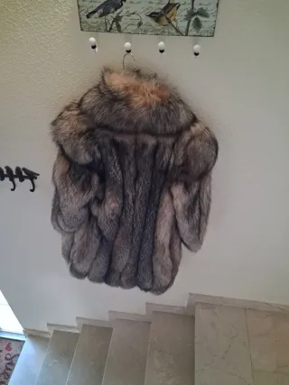 Abrigo de piel zorro canadiense nuevo