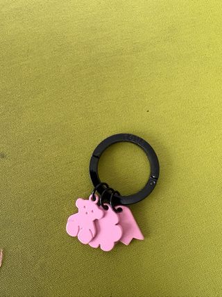 Llavero Tous Oso, Flor y Tulipa Rosa