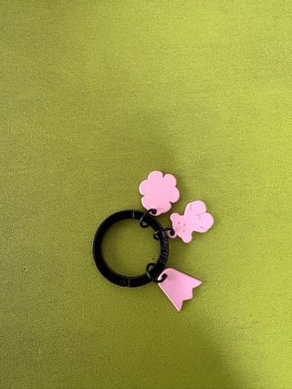 Llavero Tous Oso, Flor y Tulipa Rosa