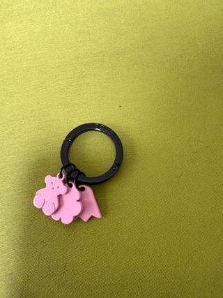 Llavero Tous Oso, Flor y Tulipa Rosa