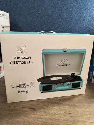 Tocadiscos Bluetooth Swingson On Stage Azul