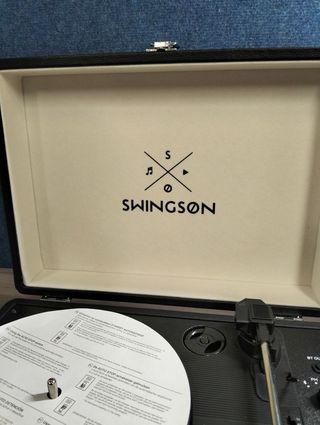 Tocadiscos Bluetooth Swingson On Stage Negro