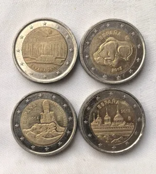 Lote 11 monedas 2€ conmemorativas España