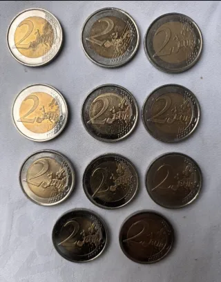 Lote 11 monedas 2€ conmemorativas España