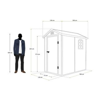 Caseta de jardín resina (2,47m²) New Marena