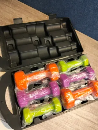 Juego de 6 mancuernas 10 kg Keboo Serie 500