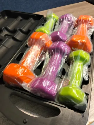 Juego de 6 mancuernas 10 kg Keboo Serie 500