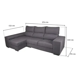 HERMOSO SOFA CHAISE LONGE MIKONOS