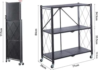 Scaffale Metallico CatterHouse Kim 84x36x84cm