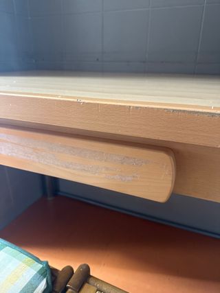 Mesa de cocina madera y metal