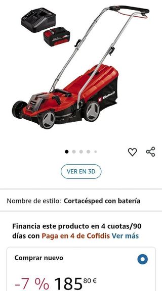 Einhell Cortacésped inalámbrico - GE-CM 18/33