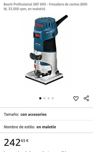 Fresadora de cantos Bosch GKF 600 Professional