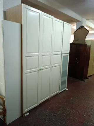 Armario 4 puertas blanco