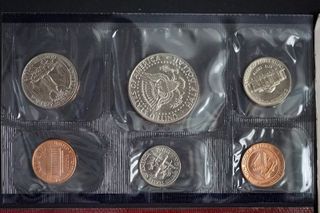 cartera USA US Mint 1988 D&P Monedas juego America