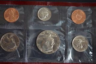 cartera USA US Mint 1988 D&P Monedas juego America