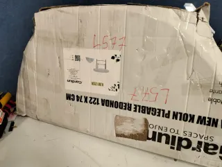 Gardiun Mesa Plegable Redonda KJM120R 122x74cm