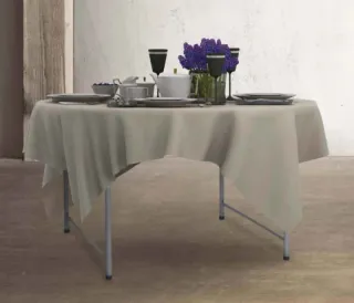 Gardiun Mesa Plegable Redonda KJM120R 122x74cm