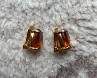 Pendientes Vintage David Grau Marrones y Dorados