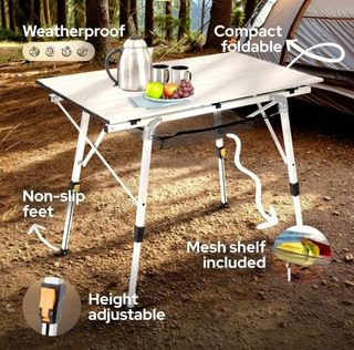 Mesa Camping Arebos Plegable Regulable