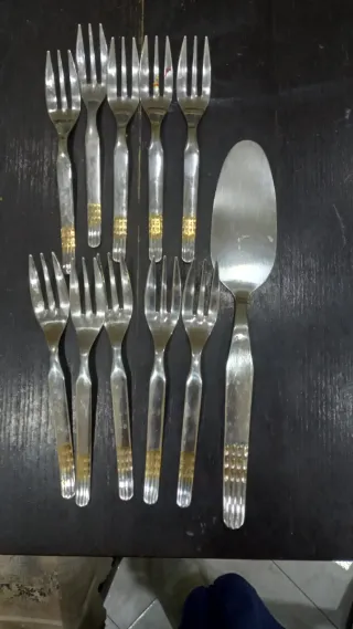 Set 10 forchette e paletta dolci