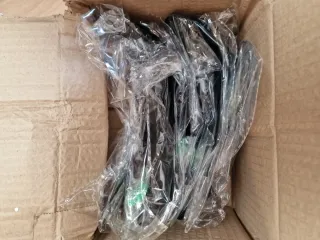 5 unidades. Soporte Casco Moto Negro