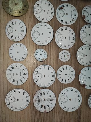 Lote de esferas para relojes de bolsillo